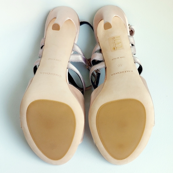 Balenciaga pink satin Boudoir stiletto sandals, EU40, new w/ box, dustbag - Picture 10 of 16